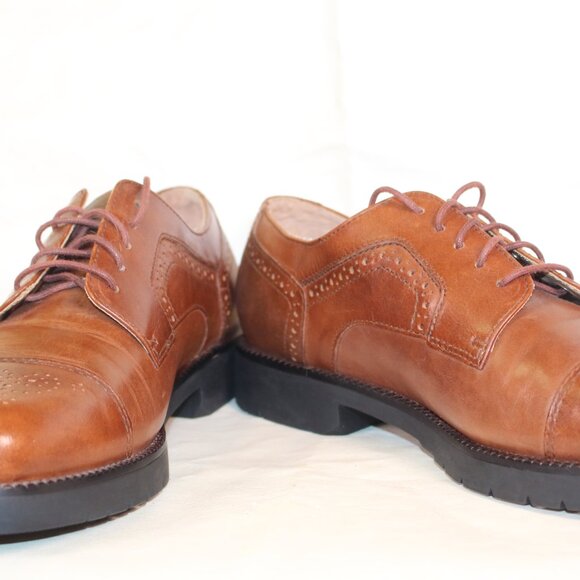 Timberland Men’s Brown Leather Brogue Oxford Shoes Size 10M